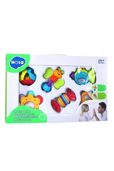 Jucarii Bebe Set of 6 Baby Rattles