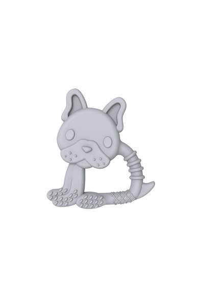 Melii Set of 2 Melii Silicone Teething Toys Bulldog + Cat Model