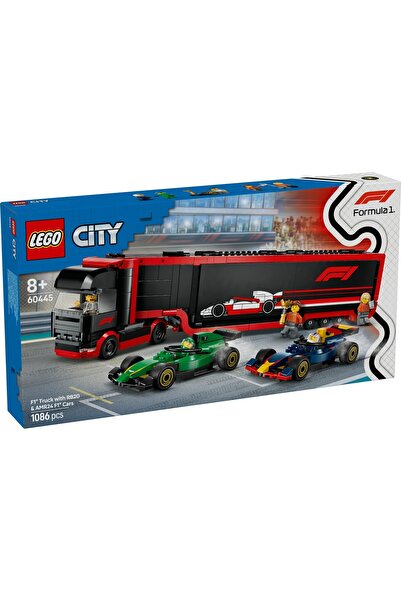 Evelise LEGO CITY CAMION F1 CU MASINILE F1 RB20 SI AMR24 60445