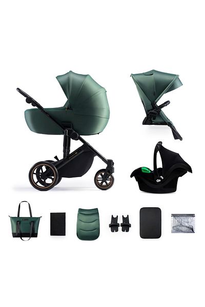 Kinderkraft Carucior 3v1 Kinderkraft Prime 2 3v1 Mink Pro zelený