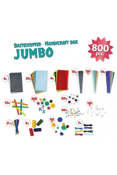 LENA Ručně vyráběná sada Jumbo Blue Lena s 800 doplňky v balení