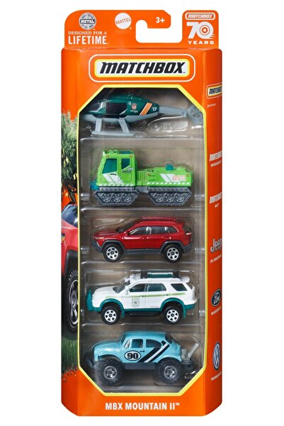 Evelise MATCHBOX SET 5 MASINUTE METALICE MBX MOUNTAIN II SCARA 1:64