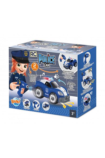 Buki France Radio Controlled Police Car Construction Set