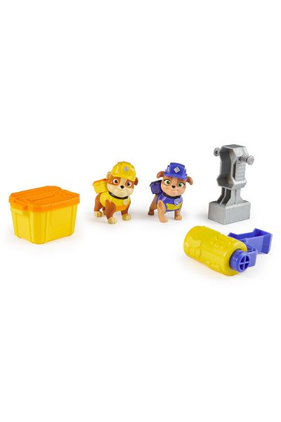 Spinmaster Paw Patrol Rubble Team Set of 2 Rubble and Mix Figures