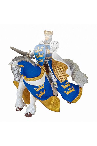 Papo King Arthur's Blue Horse Figurine