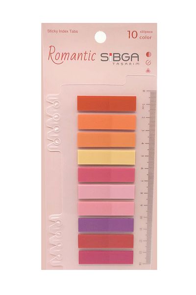 sibga tasarım Transparent Colored Postit Post-it Post ItBookmark Bookmark Postit Sticker Note Paper 200 Sheets