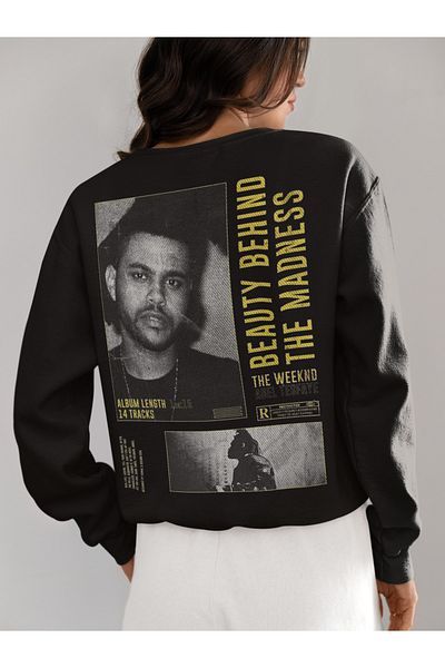 SEVBANO Design the Weeknd Printed Unisex Oversize Rapper Singer Sweatshirt