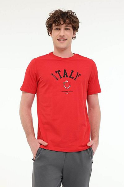 lumberjack Ml Renato 11Itl1030 5Fx Red Men's Short Sleeve T-Shirt