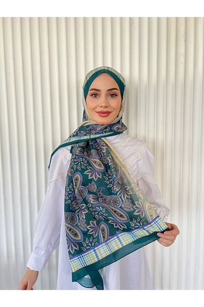 Pull Scarfs ŞAL CU MODEL Mousse VUAL ETNIC – VERDE BENETON