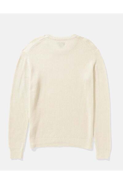 AMERICAN EAGLE AE Waffle Crew Neck Sweater