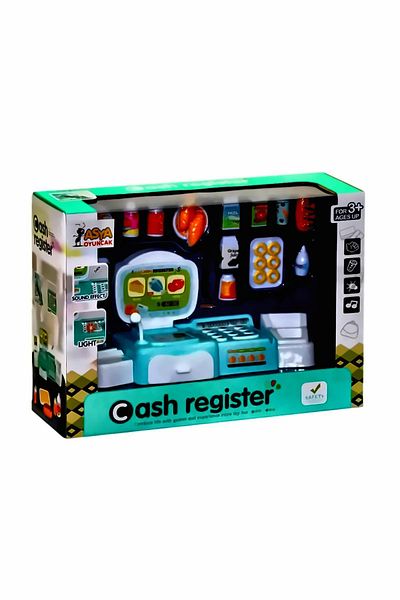 OMZ Calculator Cash Register with Sound and Light Accessories Girl's Educational Toy