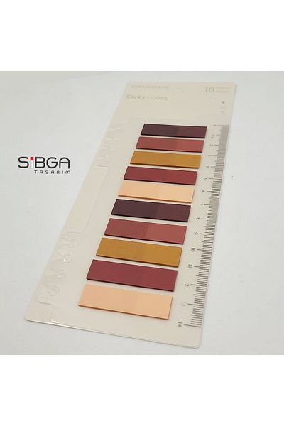sibga tasarım Transparent Colored Postit Post-it Post It.Bookmark Bookmark Postit Sticker Note Paper 200 Sheets