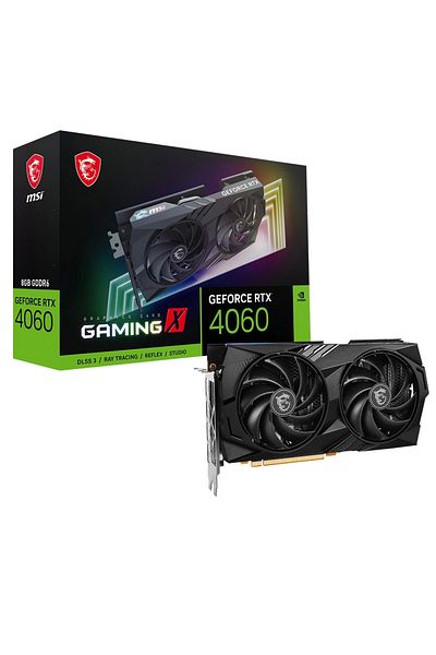 MSI بطاقة رسومات الألعاب Geforce Rtx 4060 Gaming X 8g Gddr6 128bit Dx12 Dlss 3