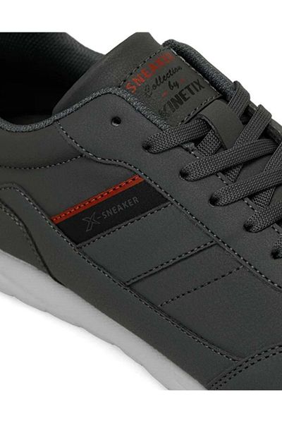 Kinetix LESCAR PU 4PR Unisex Grey Sneaker