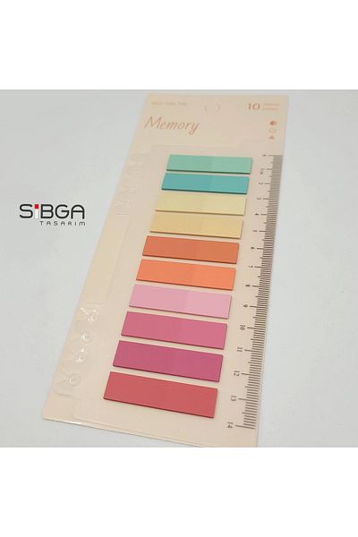 sibga tasarım Transparent Colored Postit Post-it Post ItBookmark Bookmark Postit Sticker Note Paper 200 Sheets