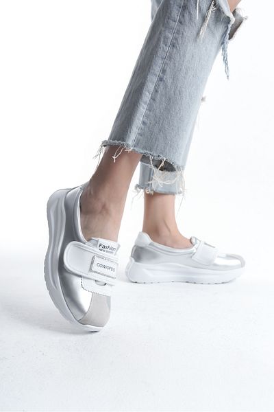 Saks Gardrop Women's Sneaker Lency High-Sole Orthopedic Velcro Sneakers