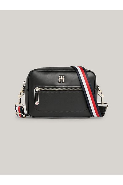 Tommy Hilfiger Dámská černá taška – stylová a ležérní taška s nastavitelným popruhem přes rameno – fotoaparát