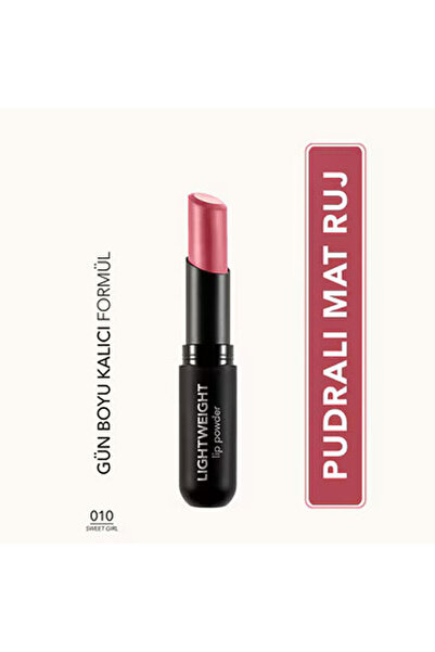 Flormar Lightweight Lip Powder Ultra Hafif Mat Ruj No: 010 Sweet Girl