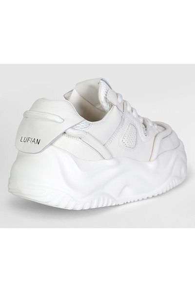 Lufian 121230021 Gemba Sneaker Unisex Leather Sports Shoes White