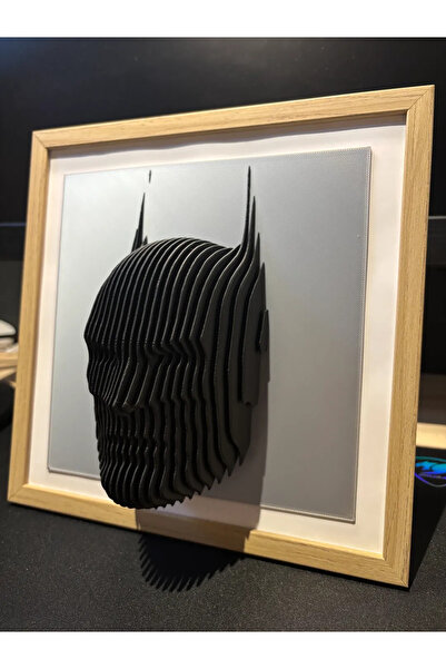 3D Craft 3 Boyutlu Batman Marvel Figür Heykel Tablo - Çerçevesiz