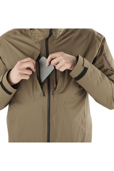 Salomon Men's Outdoor Coat - Patroller 3in1 down Jkt m Shitake, Lc 2353100