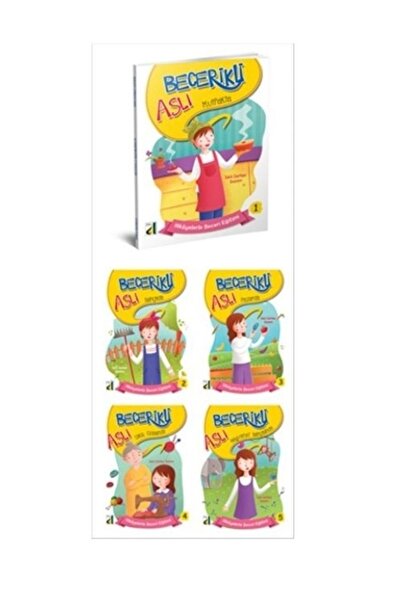 Damla Yayınevi Becerikli Aslı (5 Kitap Takım) Sara Gürbüz Özeren - Sara Gürbü...