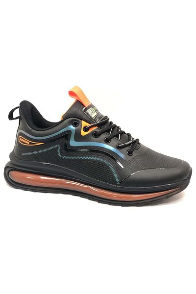 GAMELU Crazy-25 Free Style Sneakers Ανδρικά Αθλητικά Παπούτσια ΜΑΥΡΟ-ΠΟΡΤΟΚΑΛΙ