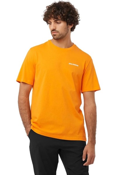 Salomon LC2219 Graphic Perf SS Tee Tricou Bărbați Tricou PORTOCALIU