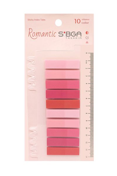 sibga tasarım Transparent Colored Postit Post-it Post It.Bookmark Bookmark Postit Sticker Note Paper 200 Sheets
