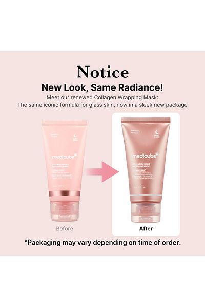 Medicube Collagen Overnight Peel Off Mask - Hydration & Elasticity, Reduces Sagging & Dullness, 2.53 fl.oz