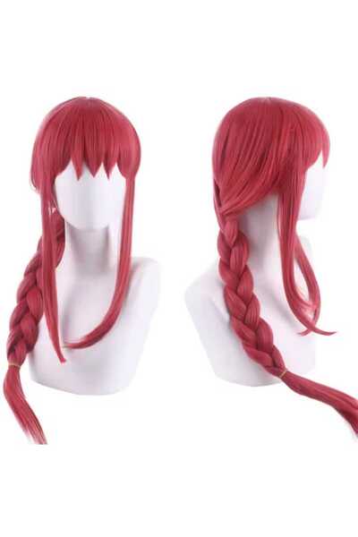 Butic Anime Cosplay Chainsaw Man Makima Peruk Anime Kawaii Peruk Lolita Peruk