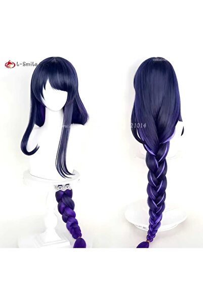 Butic Anime Cosplay Genshin İmpact Raiden Shogun Peruk