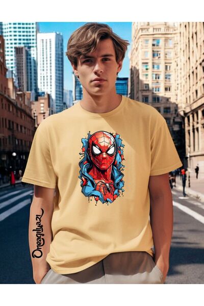 H&GHAMLEGİYİM Printed Men's Oversize T-Shirt