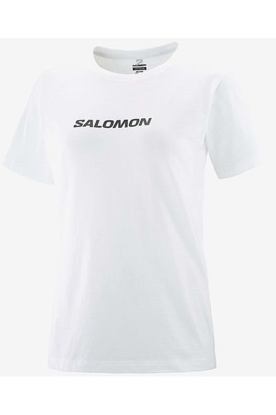 Salomon Tricou damă cu logo Lc2217 - Ss W alb