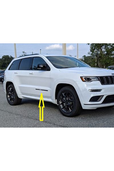 DK Tuning Set de logo-uri cu scris ABS negru pentru Jeep Grand Cherokee