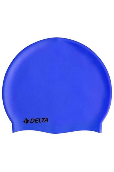 Delta Cască de înot Deluxe din silicon pentru piscină și șapcă de mare (culoare solidă)