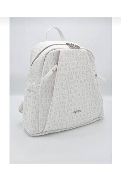 Just Polo Justpolo Women 9 Compartment Embossed Printed Backpack Tycet004040