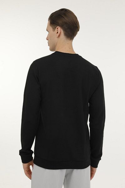 lumberjack Robert ML Мъжка черна тениска с дълъг ръкав - XL