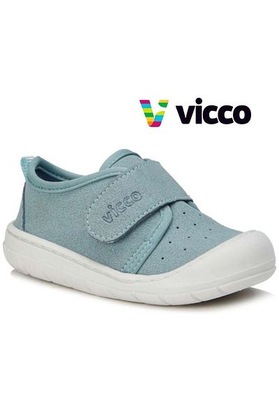 Vicco Pantofi sport pentru copii Anka First Step Baby Ortopedic Albastru