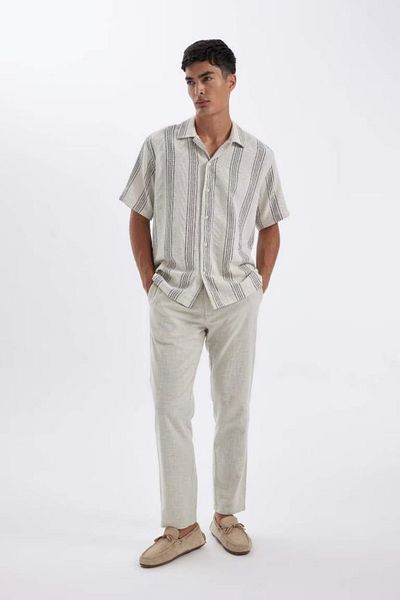 DeFacto Jogger Pants Slim Fit Slim fit ίσιο βαμβακερό πόδι με τσέπες D2671ax24au