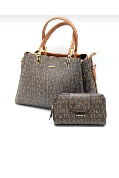 çantamgelsin Justpolo Original Monogram Printed Bag Wallet Set Tyc00Tm2120