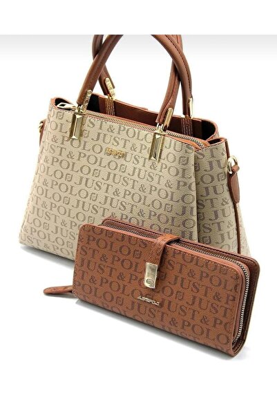 Just Polo Justpolo Original Monogram Printed Handbag Wallet Suit Tyc00Et2120