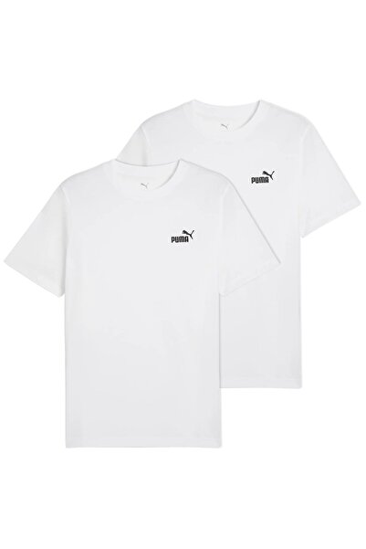 Puma Herren T-Shirt 2er Pack - ESS Small No. 1 Logo Tee , Rundhals, Kurzarm, uni