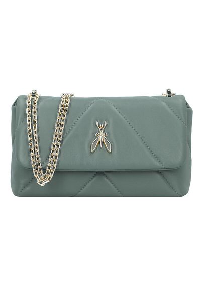Patrizia Pepe Fly Padded Umhängetasche Leder 25 cm