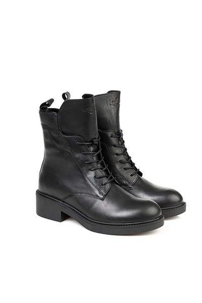 Greyder 30960 Zn Δερμάτινα Μοντέρνα Γυναικεία Μποτάκια ΜΑΥΡΑ