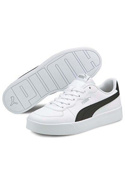 Puma Skye Clean 380147-04 Unisex Spor Ayakkabı BEYAZ-SİYAH