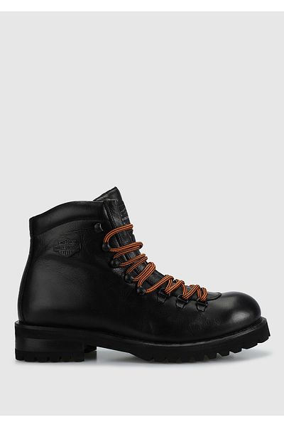 Harley Davidson Ανδρικές μαύρες δερμάτινες μπότες Notley