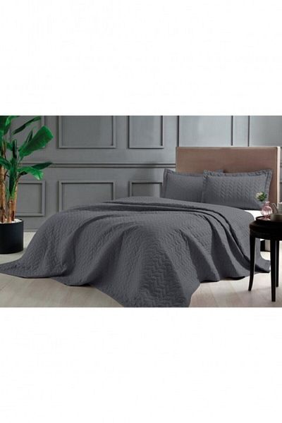 Taç Glory Anthracite Double Bedspread