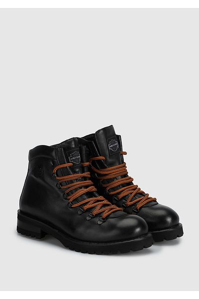 Harley Davidson Ανδρικές μαύρες δερμάτινες μπότες Notley