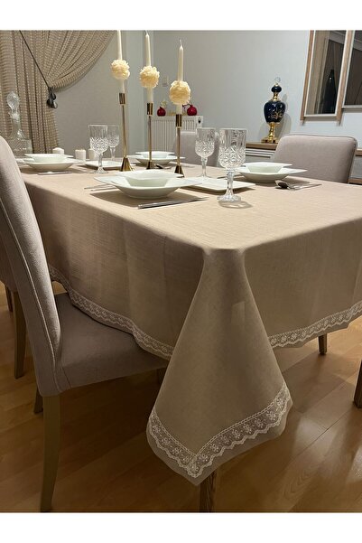 Zeren Home Скатертина з поліестеру з мереживними деталями, без підкладки, кап...